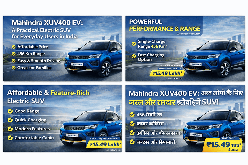 Mahindra XUV400 EV: आम लोगों के लिए एक आसान और शानदार इलेक्ट्रिक SUV, जानिए कीमत 1 Mahindra XUV400 EV